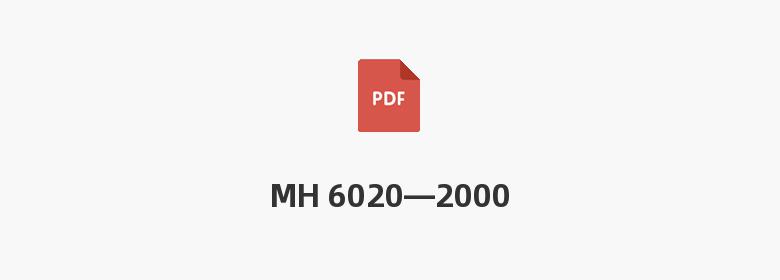 MH 6020—2000